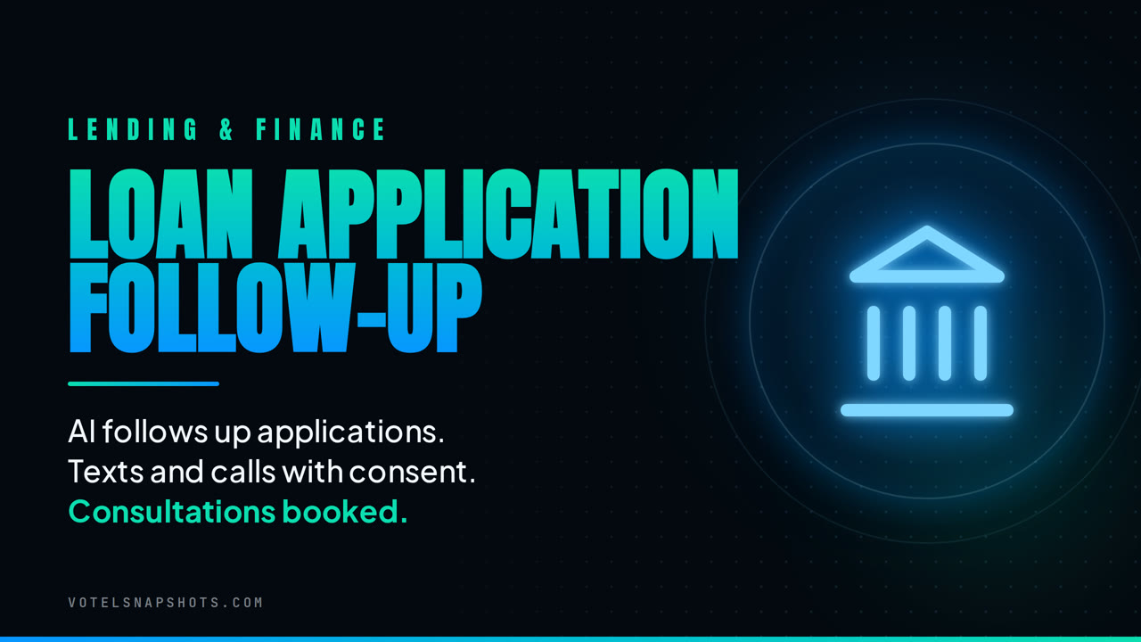 Loan Approval Appointment Setting snapshot cover